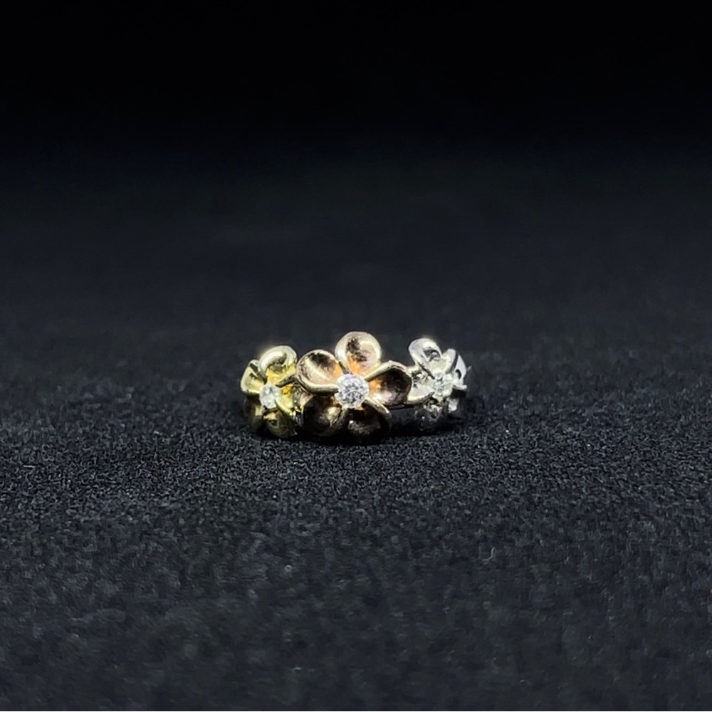 STERLING SILVER WITH GOLD ACCENTS